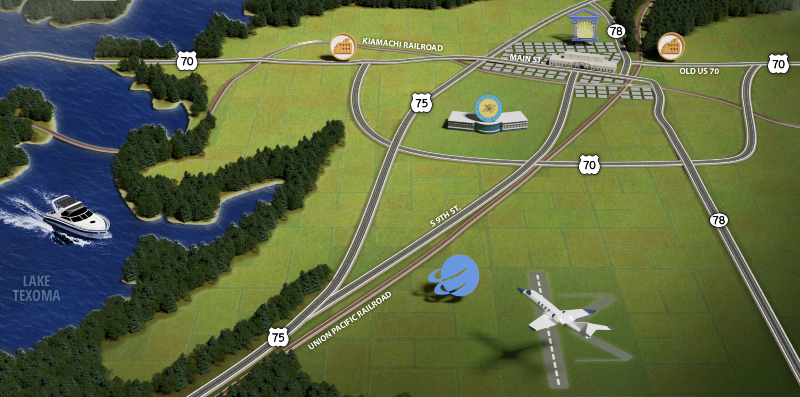 Durant, OK Regional Transit Map